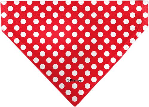 Show full view: Buckle-Down Disney Minnie Mouse Autograph Script Polka Dot Dog Bandana slide 2 of 6