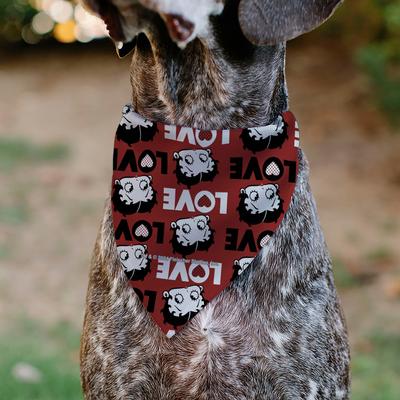 Show full view: Buckle-Down Valentine's Day Betty Boop Love Text & Face Dog Bandana slide 5 of 6