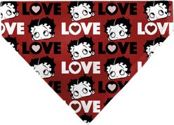 Buckle-Down Valentine's Day Betty Boop Love Text & Face Dog Bandana