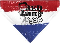 Buckle-Down Betty Boop Red White & Boop Pose Americana Stripe Dog Bandana