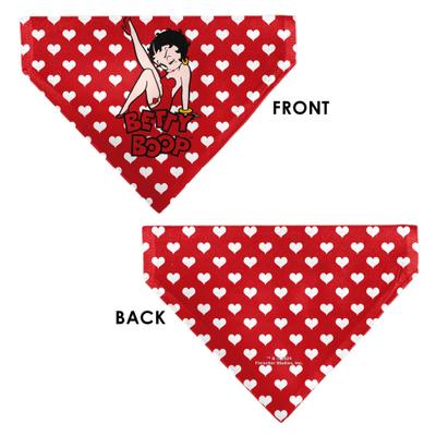 Show full view: Buckle-Down Betty Boop Seated Leg Kick Pose & Text Dog Bandana slide 3 of 6