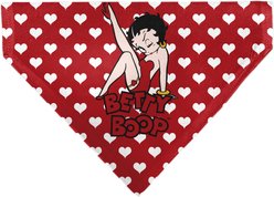Buckle-Down Betty Boop Seated Leg Kick Pose & Text Dog Bandana