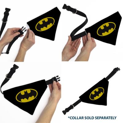 Show full view: Buckle-Down DC Comics Batman Shield Dog Bandana slide 6 of 7