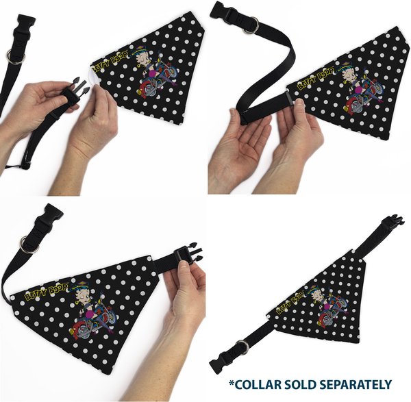 Show full view: Buckle-Down Betty Boop Biker Betty Winking & Polka Dot Dog Bandana slide 6 of 6