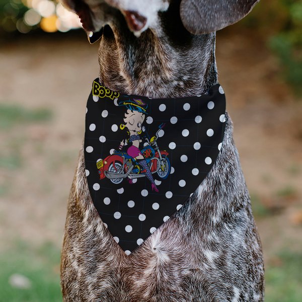 Show full view: Buckle-Down Betty Boop Biker Betty Winking & Polka Dot Dog Bandana slide 4 of 6