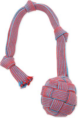 Show full view: Mammoth Flossy Chews EXTRA Webbing Ball Tough Rope Tug Dog Toy, 3.25-in slide 3 of 4