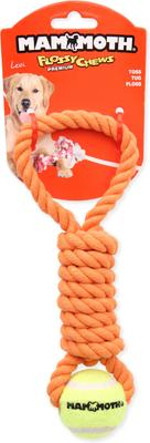 Show full view: Mammoth Flossy Chews Twister Pull Knot Tough Rope Tug Dog Toy, 10-in slide 3 of 6