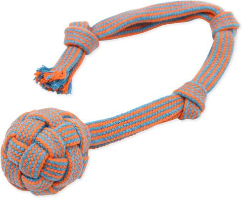 Show full view: Mammoth Flossy Chews EXTRA Webbing Ball Tough Rope Tug Dog Toy, 2.5-in slide 3 of 6