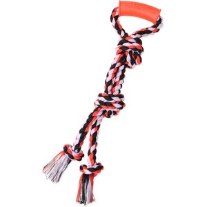 Mammoth Flossy Chews Twin Tug Tough Rope Dog Toy, 20-in