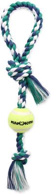 Show full view: Mammoth Flossy Chews Tennis Ball Tough Rope Tug Dog Toy, 20-in slide 2 of 4