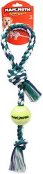 Mammoth Flossy Chews Tennis Ball Tough Rope Tug Dog Toy, 20-in slide 1 of 3