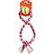 Show in main carousel: Mammoth Flossy Chews Figure 8 with Tennis Ball Tough Rope Tug Dog Toy, 15-in slide 1 of 4