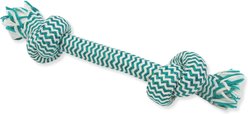 Mammoth Flossy Chews EXTRA FRESH 2 Knot Tough Rope Tug Dog Toy, 14-in