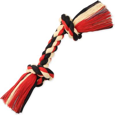 Show full view: Mammoth Flossy Chews Cotton-Blend Tough Rope Tug Dog Toy, 12-in slide 2 of 4