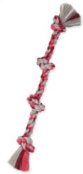 Mammoth Flossy Chews Cotton-Blend 4 Knot Tough Rope Tug Dog Toy, 27-in slide 2 of 2
