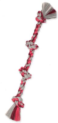 Show full view: Mammoth Flossy Chews Cotton-Blend 4 Knot Tough Rope Tug Dog Toy, 27-in slide 2 of 3