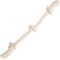 Show in main carousel: Mammoth Flossy Chews 3 Knot Tough Rope Tug Dog Toy, White, 25-in slide 2 of 4