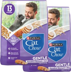 Cat Chow Sensitive Stomach Gentle Dry Cat Food, 26-lb bundle 
