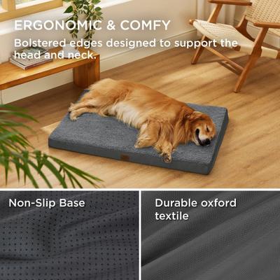 Show full view: Bedsure Orthopedic Waterproof Dog & Cat Bed, Dark Grey, X-Large slide 2 of 8