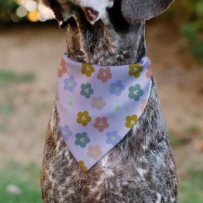 Show full view: Buckle-Down Disney Mickey Mouse Ears Flower Icon Scattered Dog Bandana slide 4 of 6