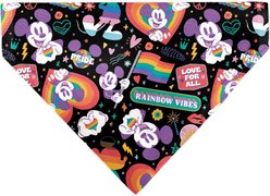 Buckle-Down Disney Mickey Mouse Pride Poses Rainbow Collage Dog Bandana