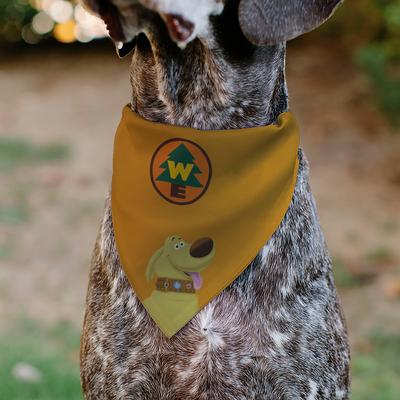Show full view: Buckle-Down Disney Up Dug Pose & Wilderness Explorer Badge Dog Bandana slide 4 of 6