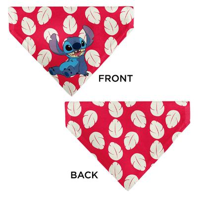 Show full view: Buckle-Down Disney Lilo & Stitch Dress Leaves with Stitch Sitting Dog Bandana slide 4 of 7