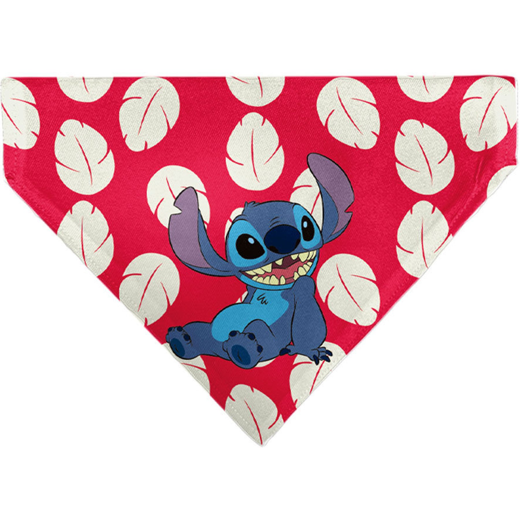 Buckle-Down Disney Lilo & Stitch Dress Leaves with Stitch Sitting Dog Bandana