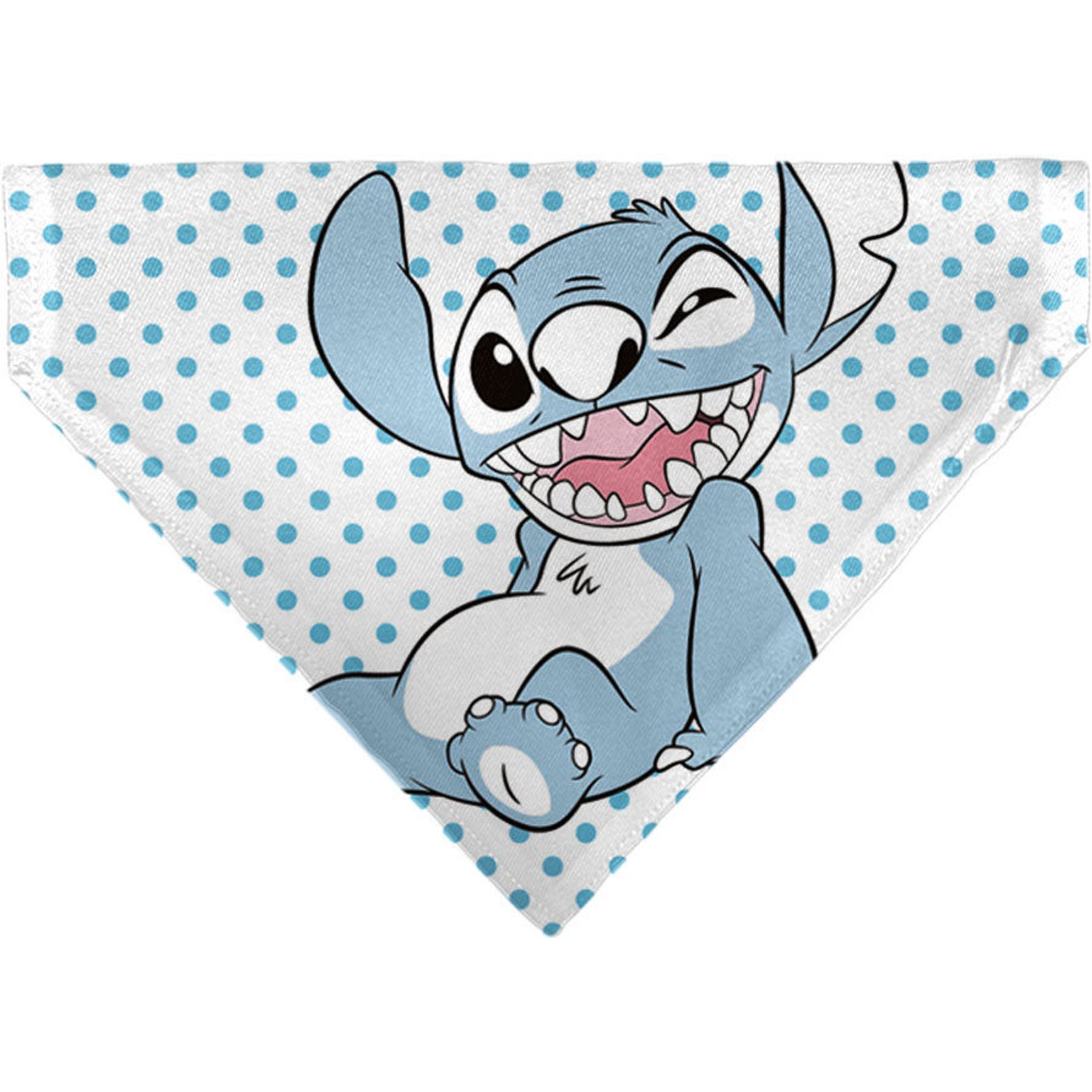 Buckle-Down Disney Lilo & Stitch Stitch Winking Pose & Polka Dots Dog Bandana