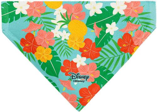 Show full view: Buckle-Down Disney Lilo & Stitch Stitch Hang Loose Pose Floral Dog Bandana slide 2 of 6