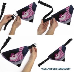 Buckle-Down Disney Alice in Wonderland Cheshire Cat Smiling Pose Dog Bandana slide 2 of 6