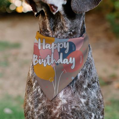 Show full view: Buckle-Down Happy Birthday Text & Balloons Dog Bandana slide 4 of 6