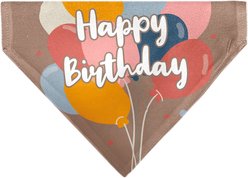 Buckle-Down Happy Birthday Text & Balloons Dog Bandana