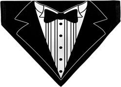 Buckle-Down Tuxedo Shirt Print Dog Bandana