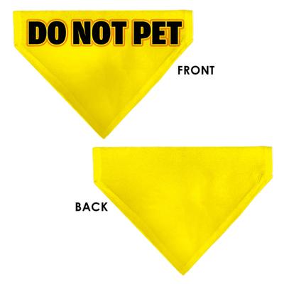 Show full view: Buckle-Down Do Not Pet Warning Dog Bandana slide 3 of 7