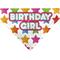 Show in main carousel: Buckle-Down Birthday Girl Text & Stars Dog Bandana slide 1 of 6