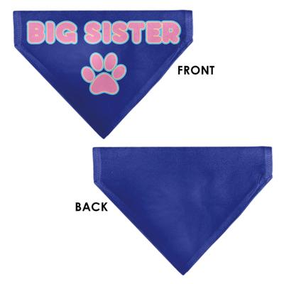 Show full view: Buckle-Down Big Sister Text & Paw Dog Bandana slide 3 of 6