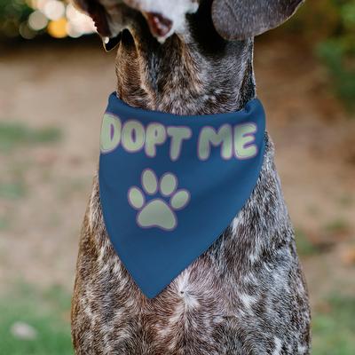 Show full view: Buckle-Down Adopt Me Text & Paw Dog Bandana slide 4 of 6