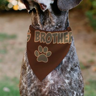 Show full view: Buckle-Down Big Brother Text & Paw Dog Bandana slide 4 of 6