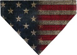 Buckle-Down Vintage US Flag Stretch Dog Bandana