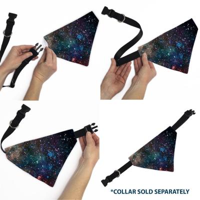 Show full view: Buckle-Down Galaxy Dog Bandana, Multicolor slide 7 of 7