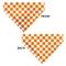 Show in main carousel: Buckle-Down Checker Dog Bandana, Orange & White slide 3 of 6