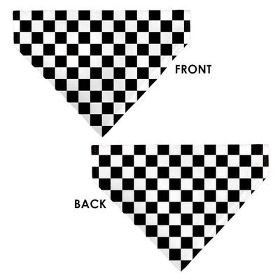 Show full view: Buckle-Down Checker Dog Bandana, Black & White slide 4 of 7