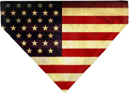 Show full view: Buckle-Down Vintage US Flag Repeat Dog Bandana slide 2 of 6