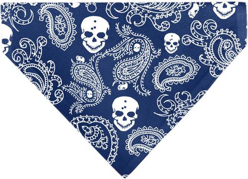 Show full view: Buckle-Down Bandana Skulls Dog Bandana, Blue & White slide 3 of 7