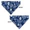Show in main carousel: Buckle-Down Bandana Skulls Dog Bandana, Blue & White slide 4 of 7