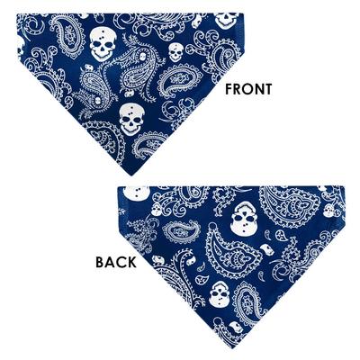 Show full view: Buckle-Down Bandana Skulls Dog Bandana, Blue & White slide 4 of 7