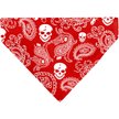 Show in main carousel: Buckle-Down Bandana Skulls Dog Bandana, Red & White slide 2 of 6