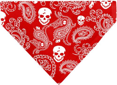 Show full view: Buckle-Down Bandana Skulls Dog Bandana, Red & White slide 2 of 6