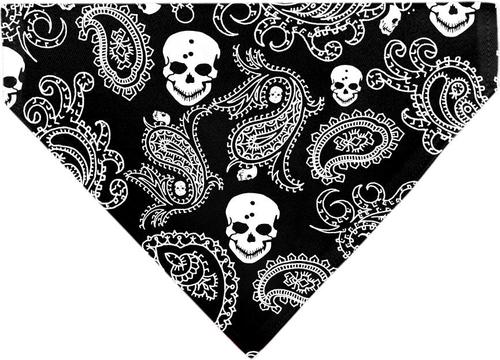 Show full view: Buckle-Down Bandana Skulls Dog Bandana, Black & White slide 2 of 6